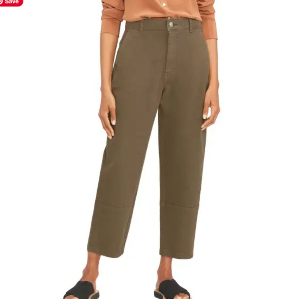 Everlane Barrel Pant Olive Kalamata 4